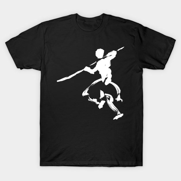 kungfu - stickfighter T-Shirt by Nikokosmos